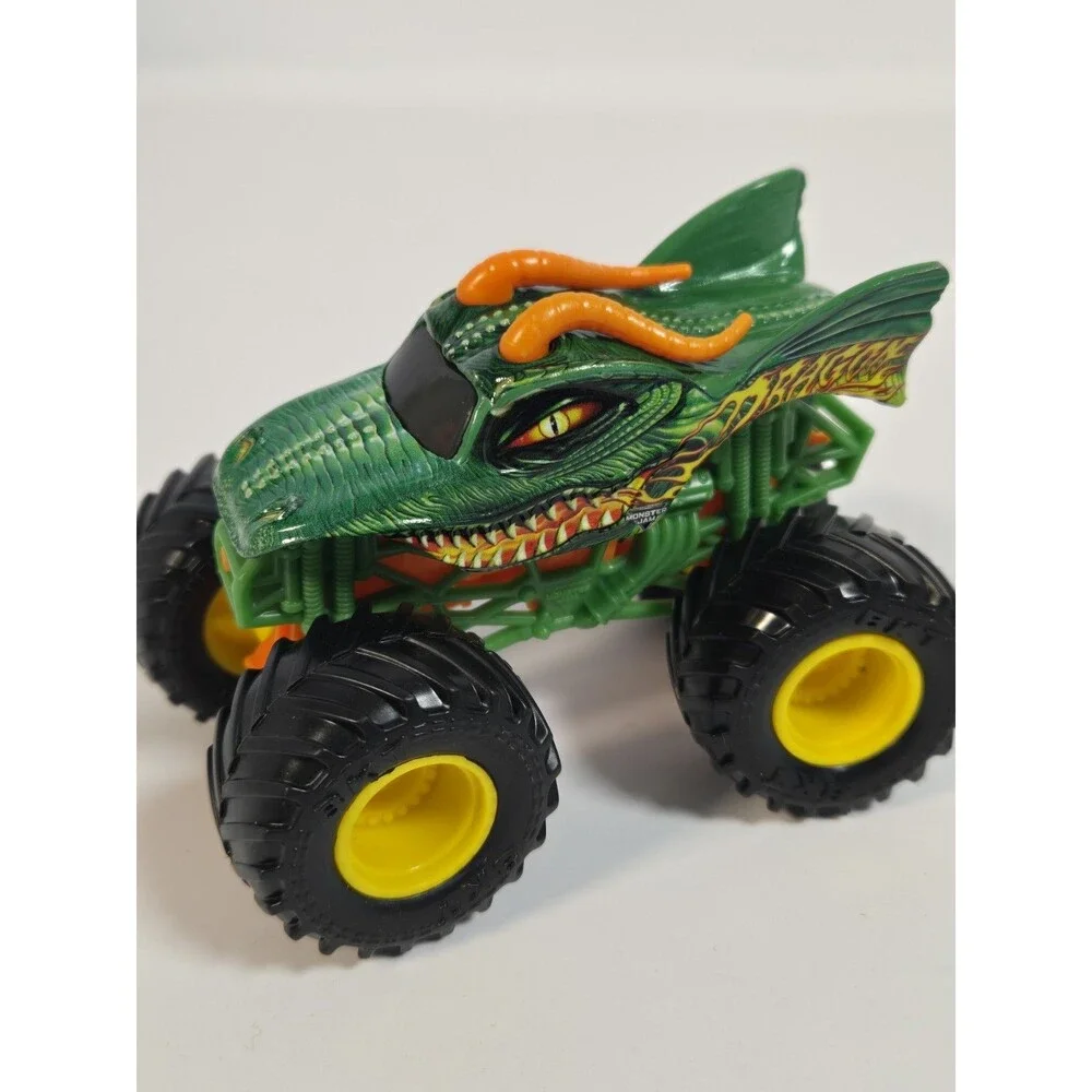 Hot Wheels Monster Trucks Lot 3 1:64 Monster Mutt Dragon Twin Mill 68 Diecast